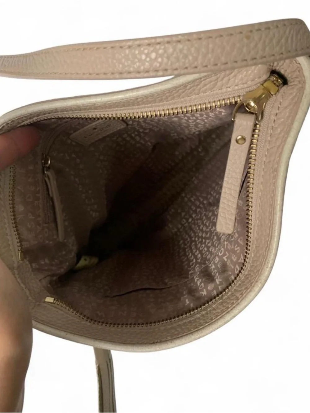 Kate Spade Chester Street Dessi Leather Crossbody Bag Pumice